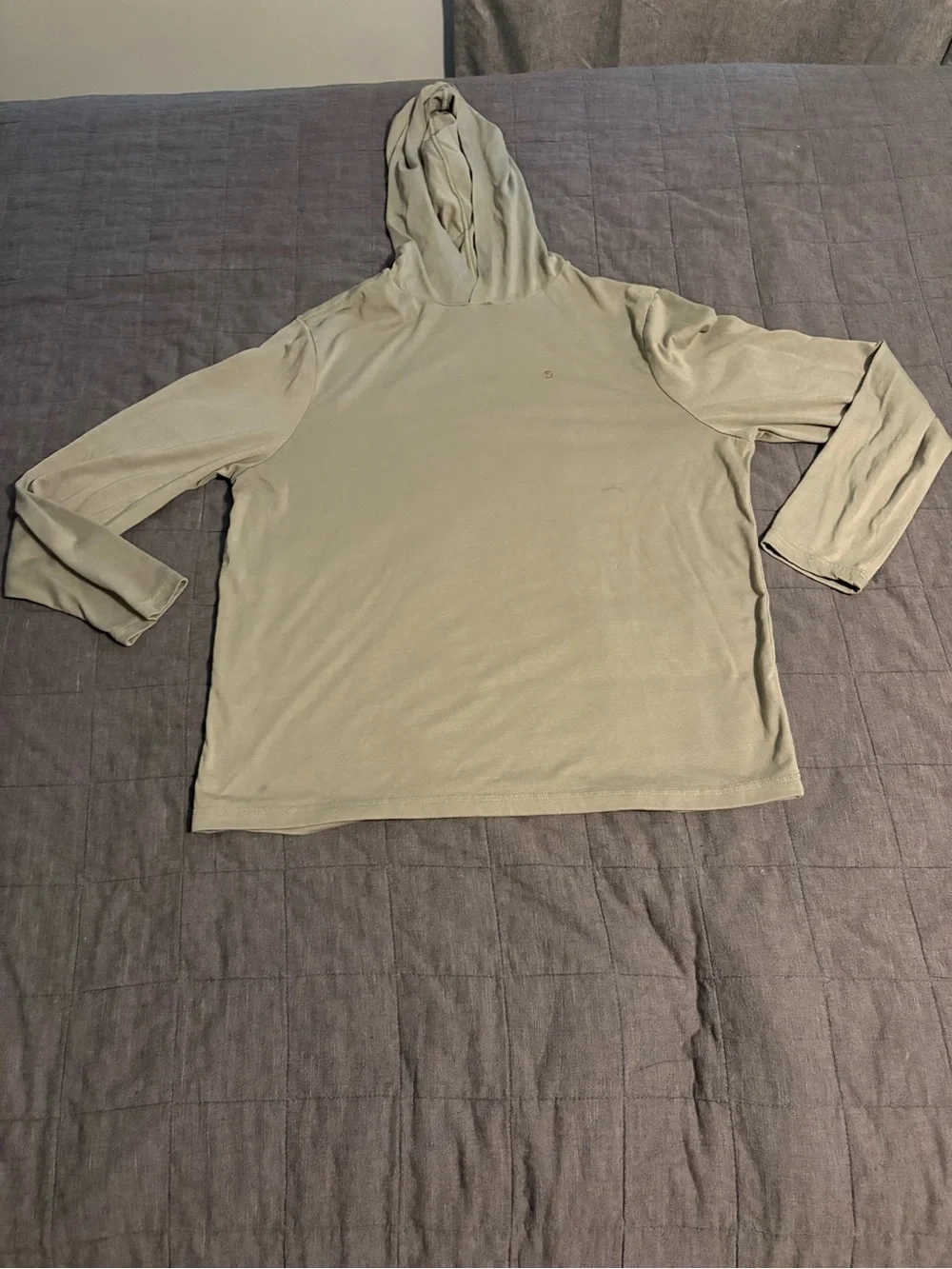 Men's Lightweight Hooded Long-Sleeve Duck Camp Shirt- Sage